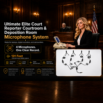 ltimate Elite Court Reporter Courtroom & Deposition Room Microphone System